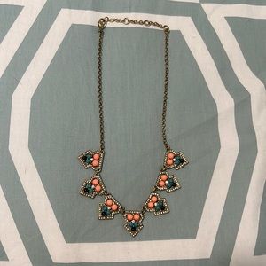 Multi-colored gold necklace